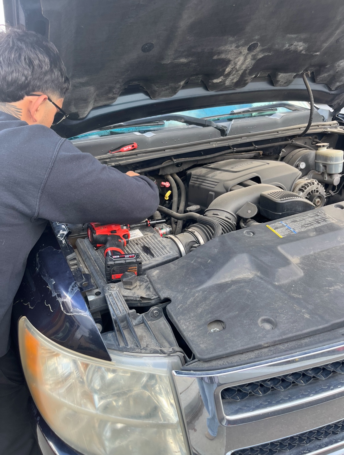 Esco Auto service truck set up for a mobile repair call